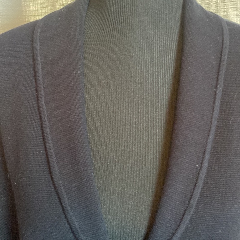 Alfani Sweater Jacket Deep Black sz XL NWT - Picture 2 of 9